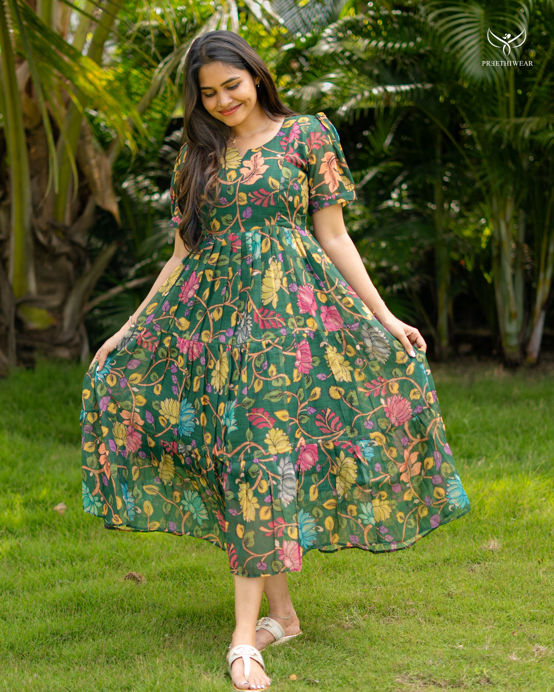 Roshni1 Kalamkari Maternity Dress