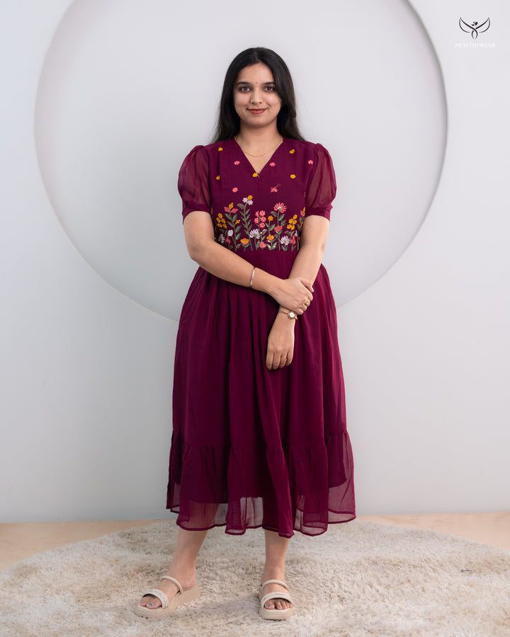 Jessy1  Maternity Dress with center Zip