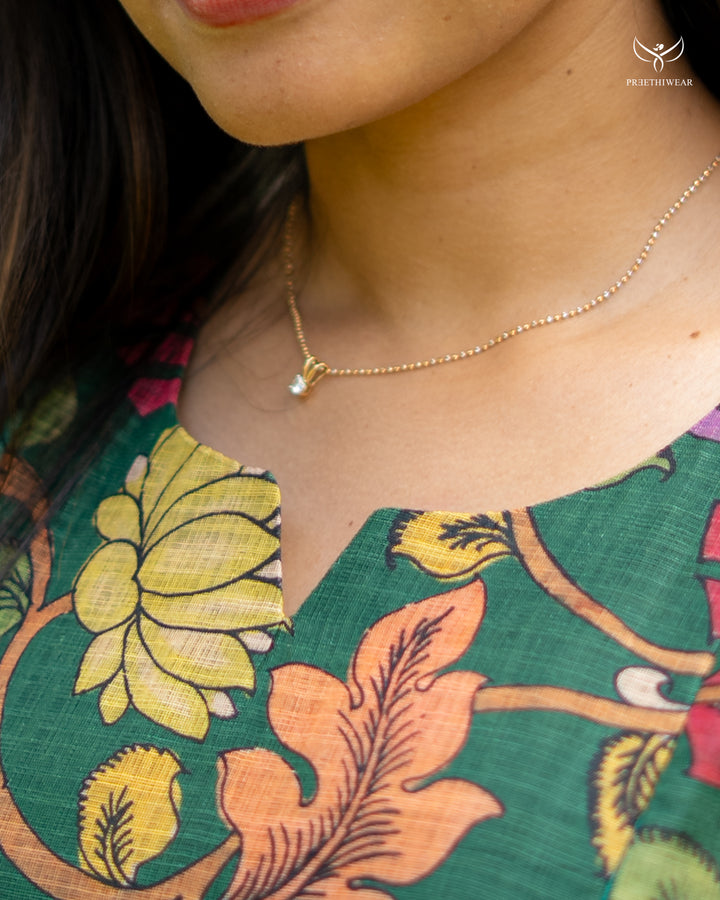 Roshni1 Kalamkari Maternity Dress