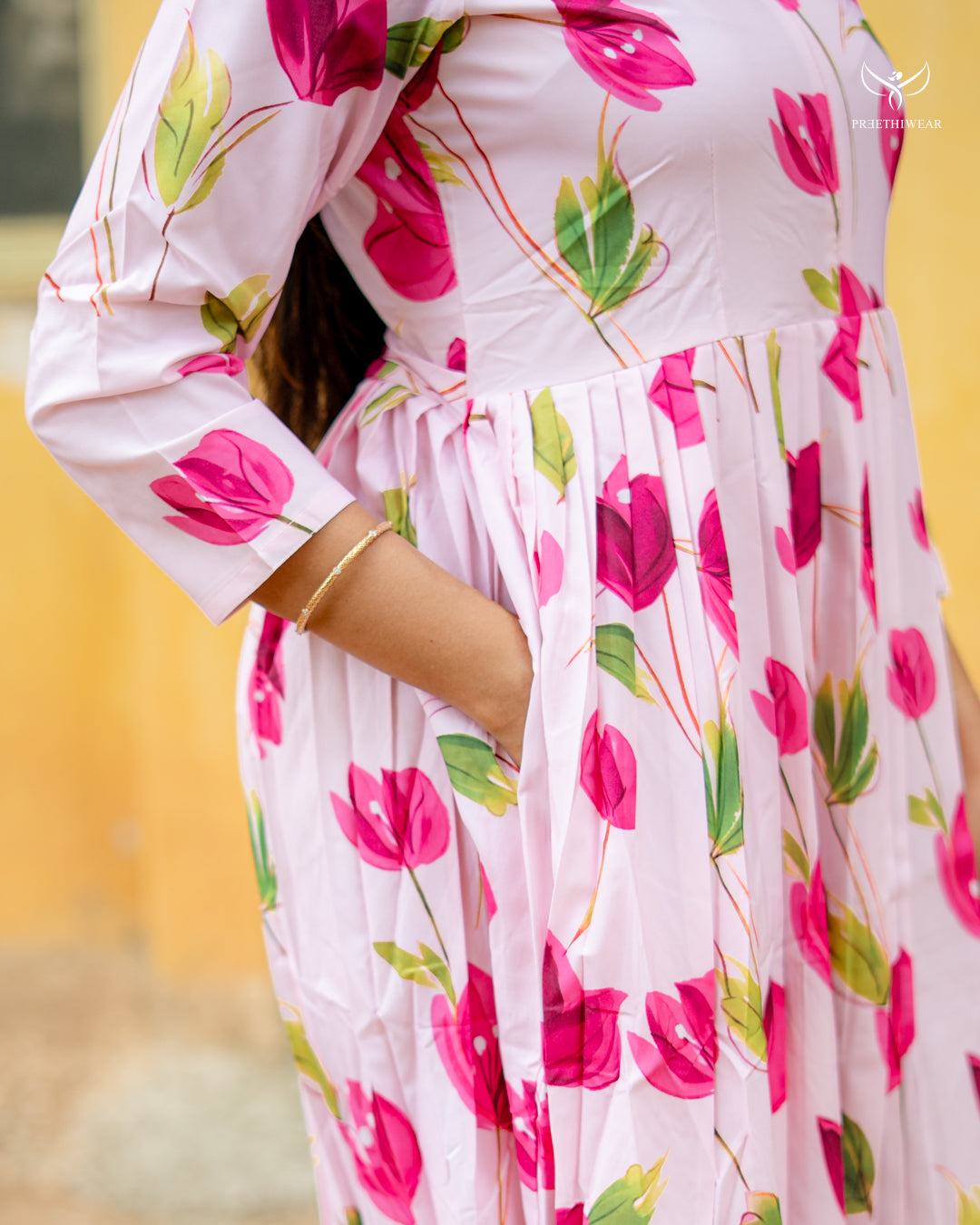 Haranya  Maternity Dress with center Zip