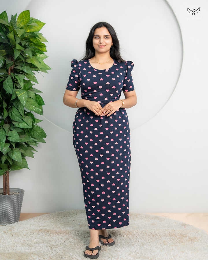 Kiruthika6  SoftCotton Full Length Maternity Loungewear