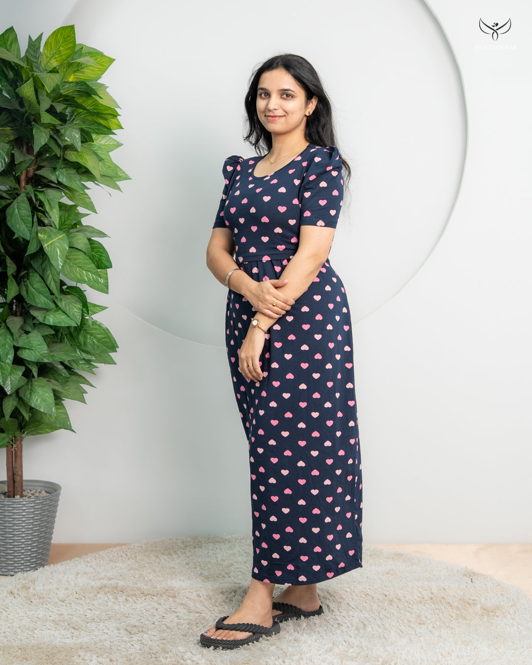 Kiruthika6  SoftCotton Full Length Maternity Loungewear