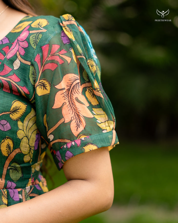 Roshni1 Kalamkari Maternity Dress