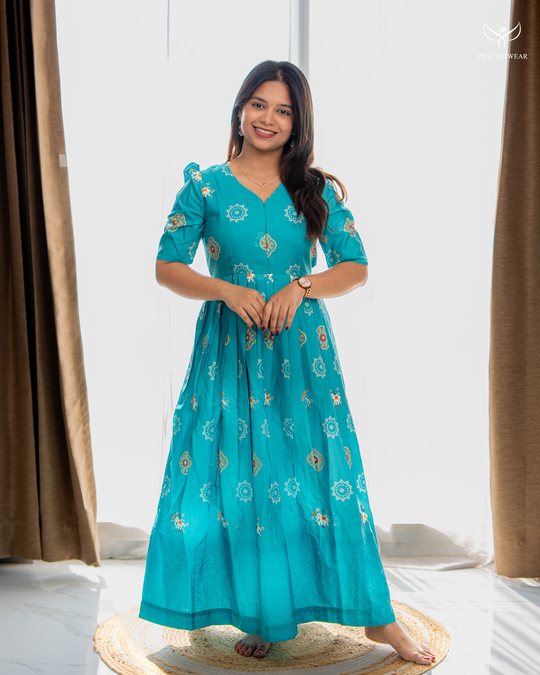 Sejal Maternity Dress with center Zip