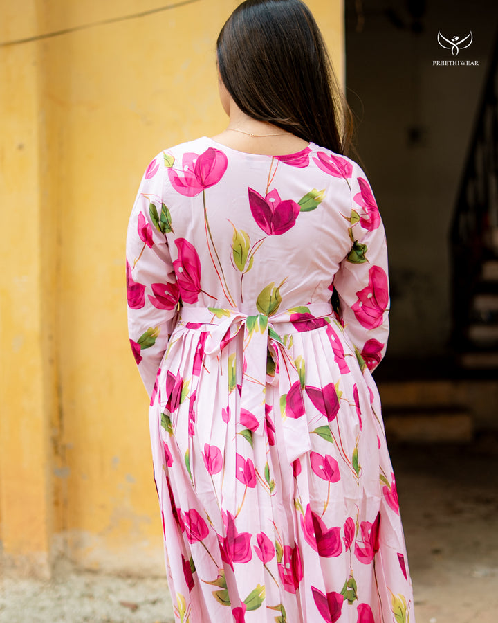 Haranya  Maternity Dress with center Zip