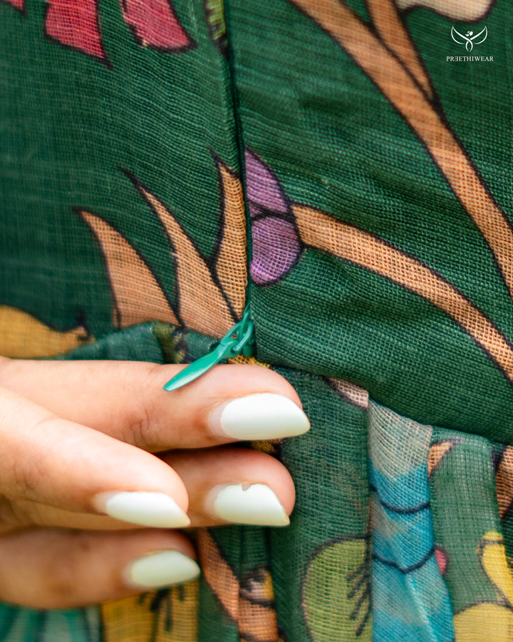 Roshni1 Kalamkari Maternity Dress