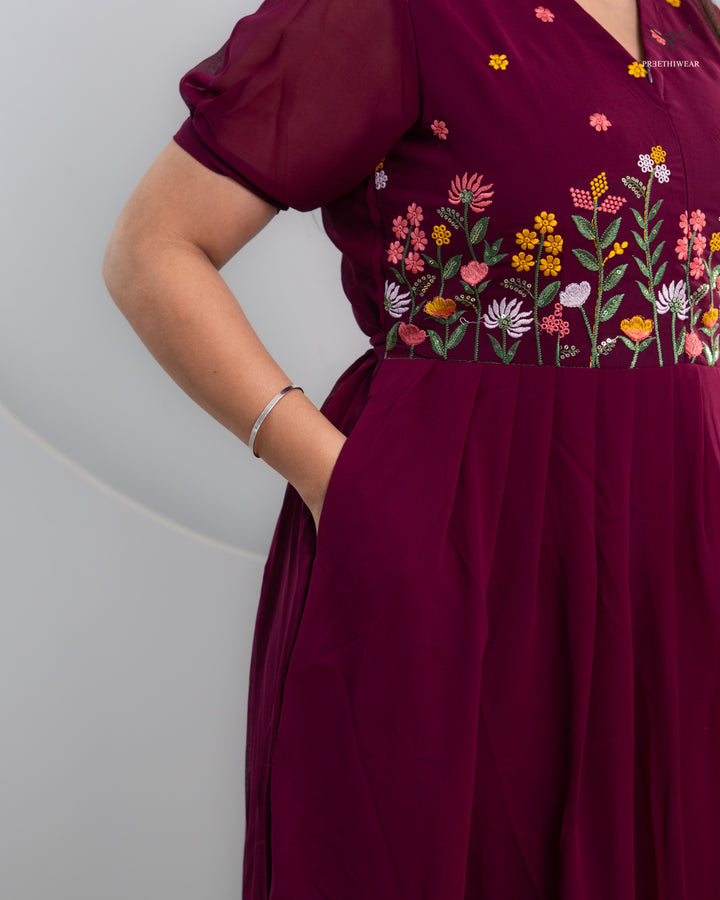 Jessy1  Maternity Dress with center Zip