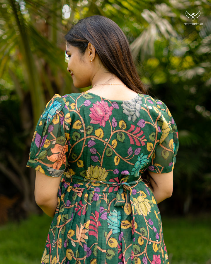 Roshni1 Kalamkari Maternity Dress