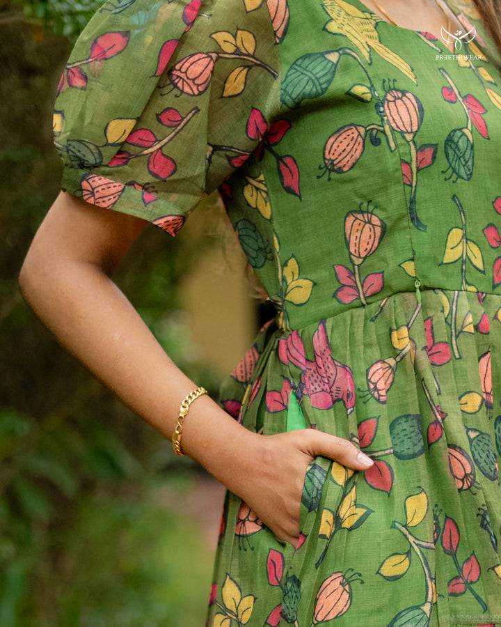 Smita4 Kalamkari  Maternity Dress