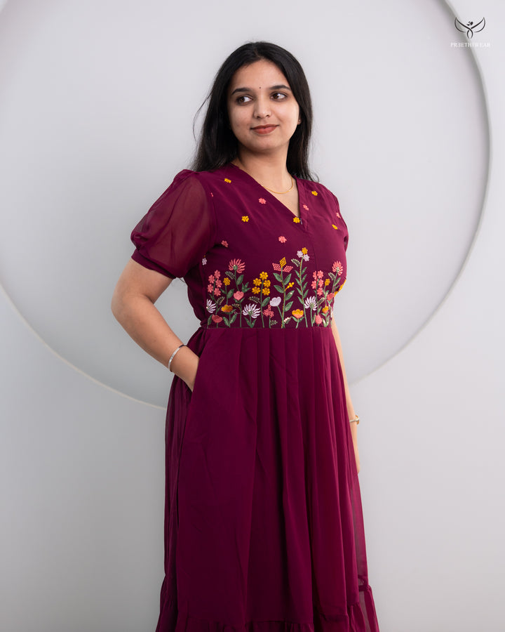 Jessy1  Maternity Dress with center Zip