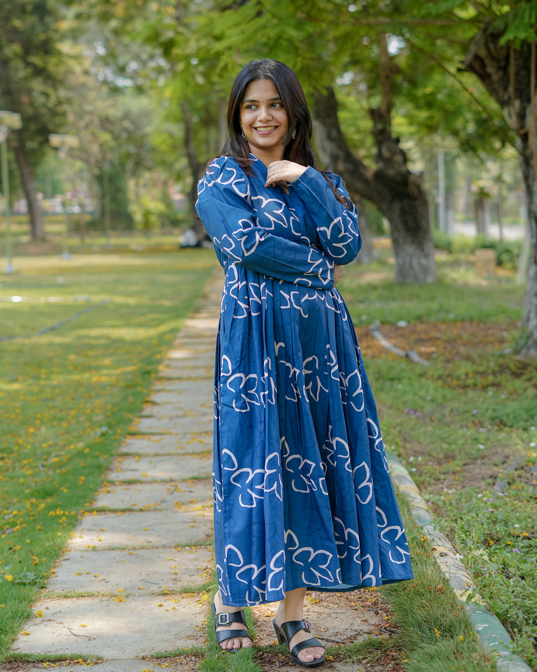 Subhi  Maternity Dress with center Zip