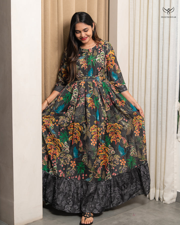 Sreema  Maternity Dress with center Zip