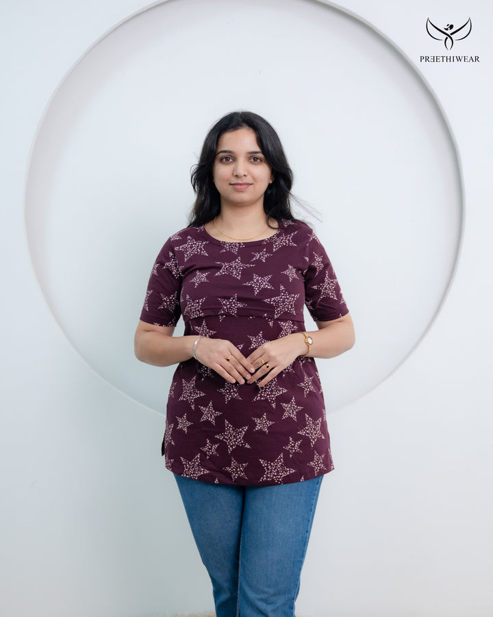 Malini1  SoftCotton Feeding T-shirt