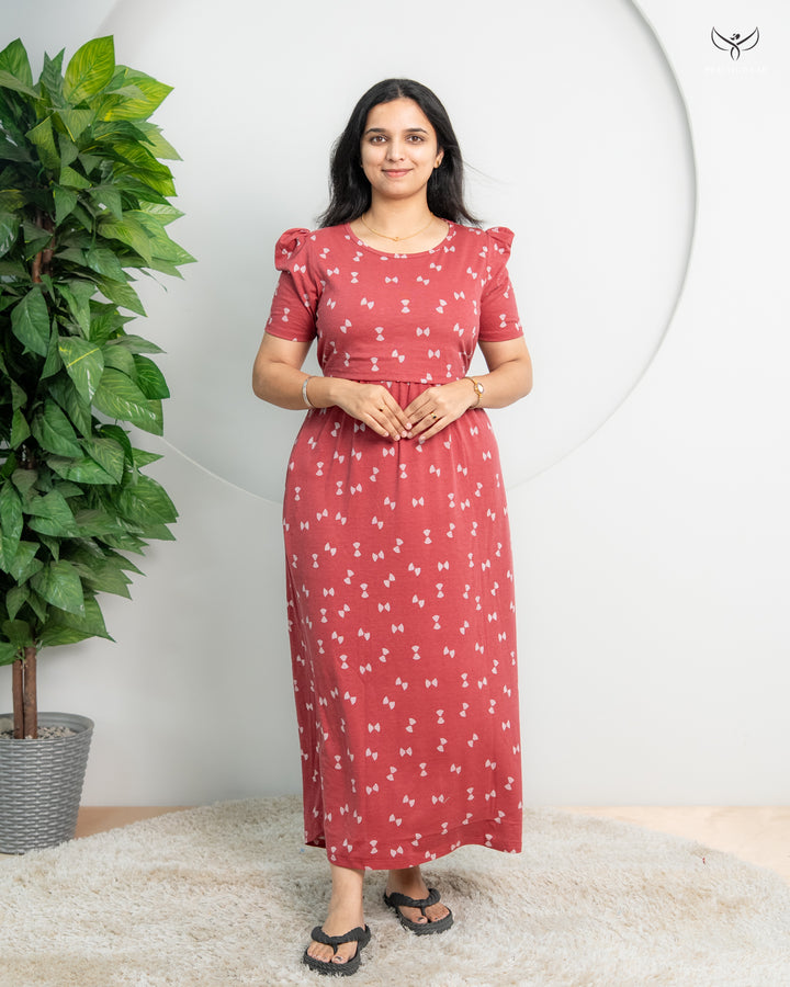 Bharathi7  SoftCotton Full Length Maternity Loungewear