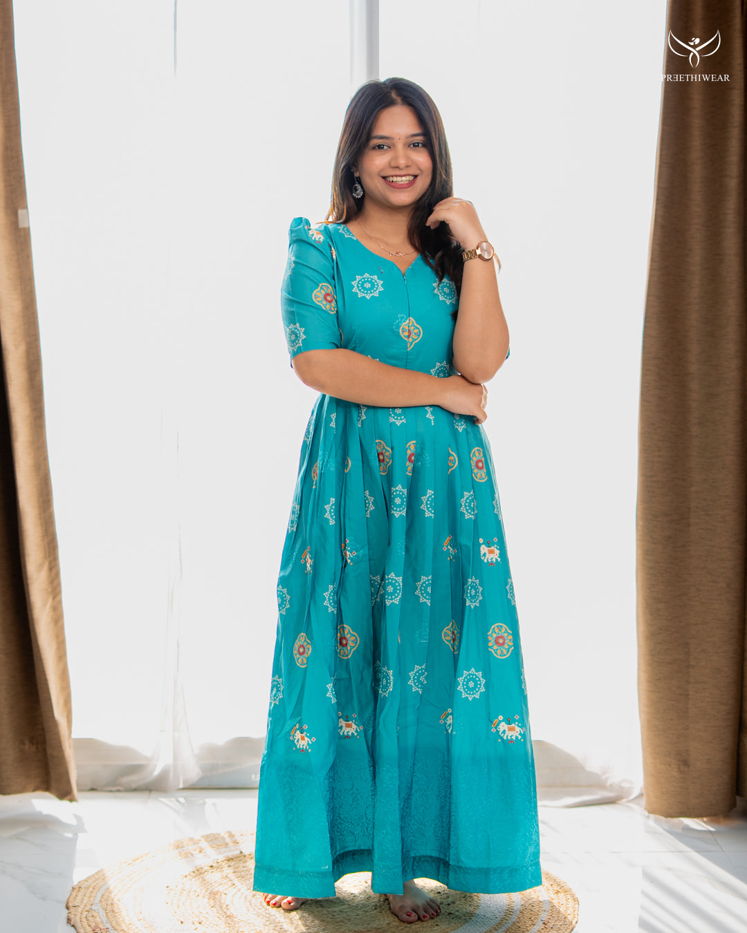 Sejal Maternity Dress with center Zip