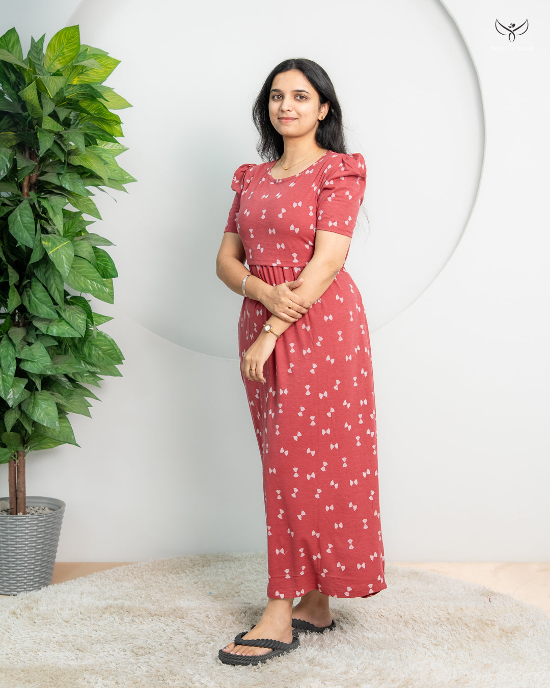 Bharathi7  SoftCotton Full Length Maternity Loungewear