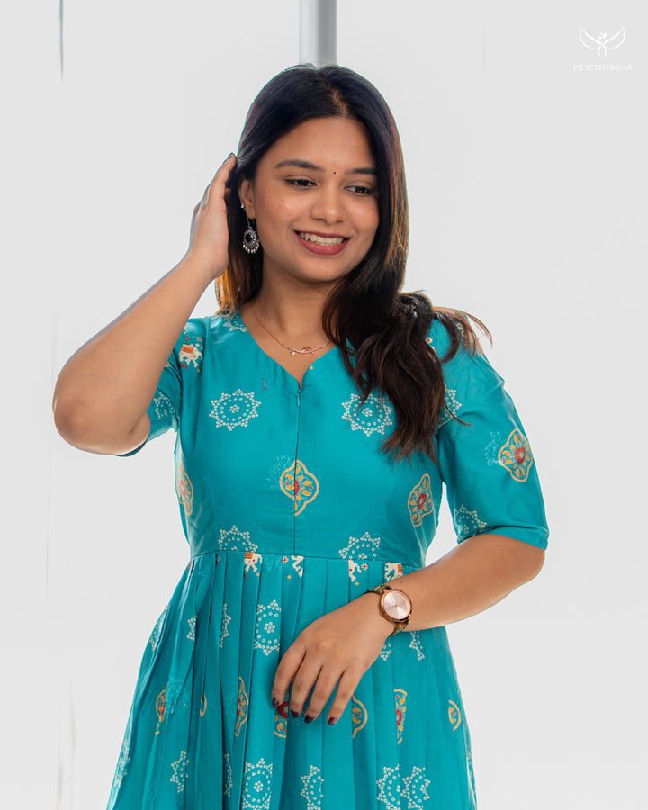 Sejal Maternity Dress with center Zip