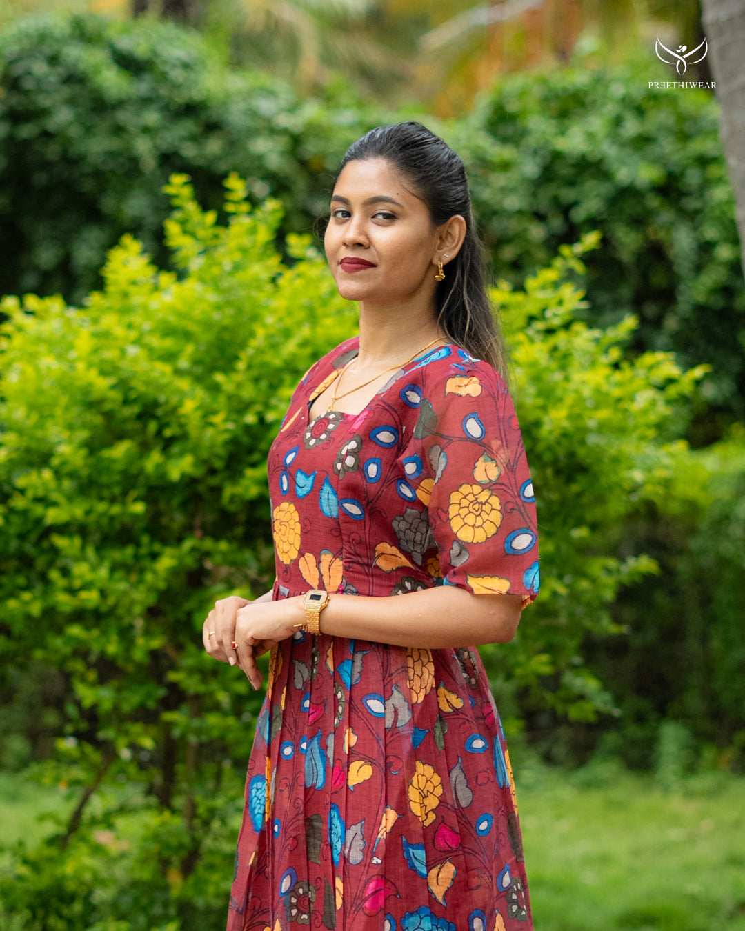 Esther3 Kalamkari  Maternity Dress