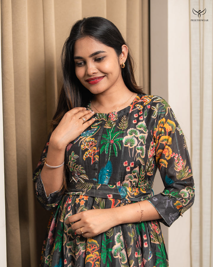 Sreema  Maternity Dress with center Zip