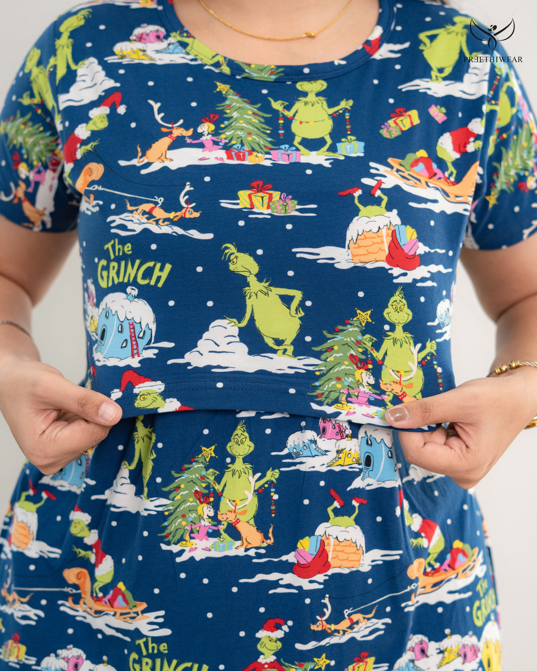 Monica3 SoftCotton Full Length Maternity Loungewear