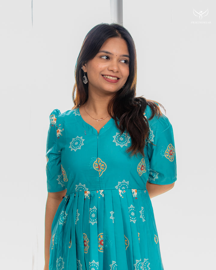 Sejal Maternity Dress with center Zip
