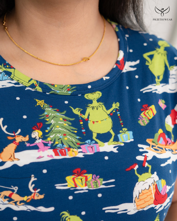 Monica3 SoftCotton Full Length Maternity Loungewear