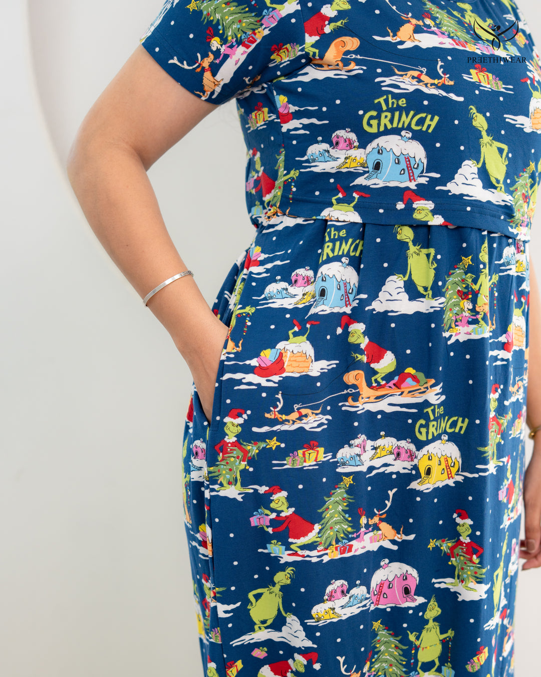 Monica3 SoftCotton Full Length Maternity Loungewear