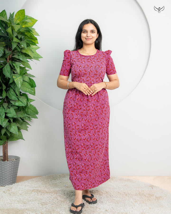 Deepa4  SoftCotton Full Length Maternity Loungewear