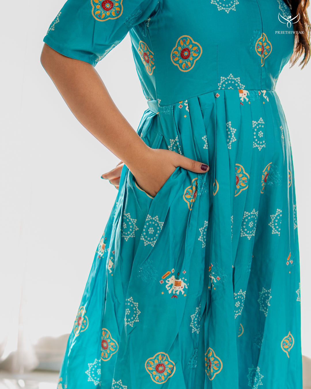 Sejal Maternity Dress with center Zip