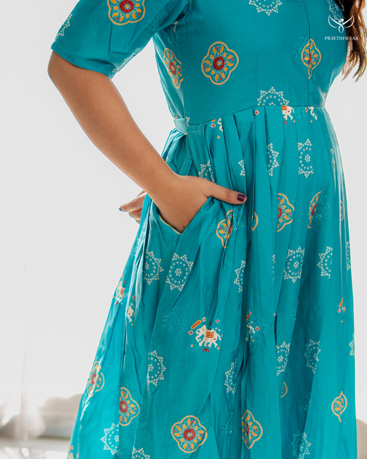 Sejal Maternity Dress with center Zip