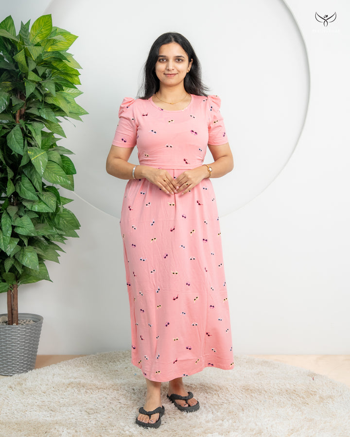 Roshini2  SoftCotton Full Length Maternity Loungewear