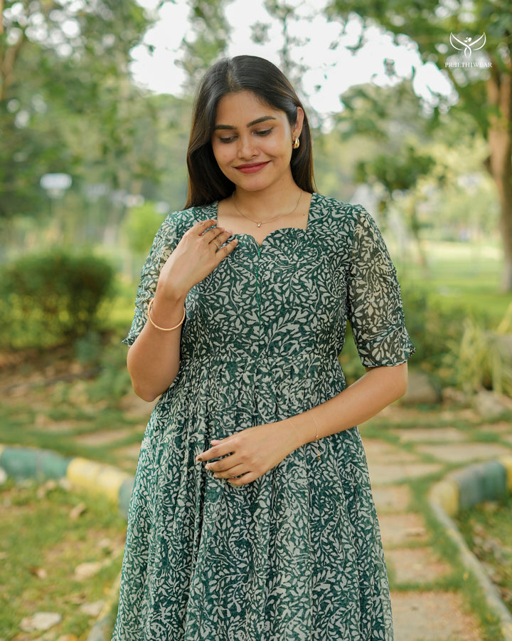 Nivega Maternity Dress with center Zip