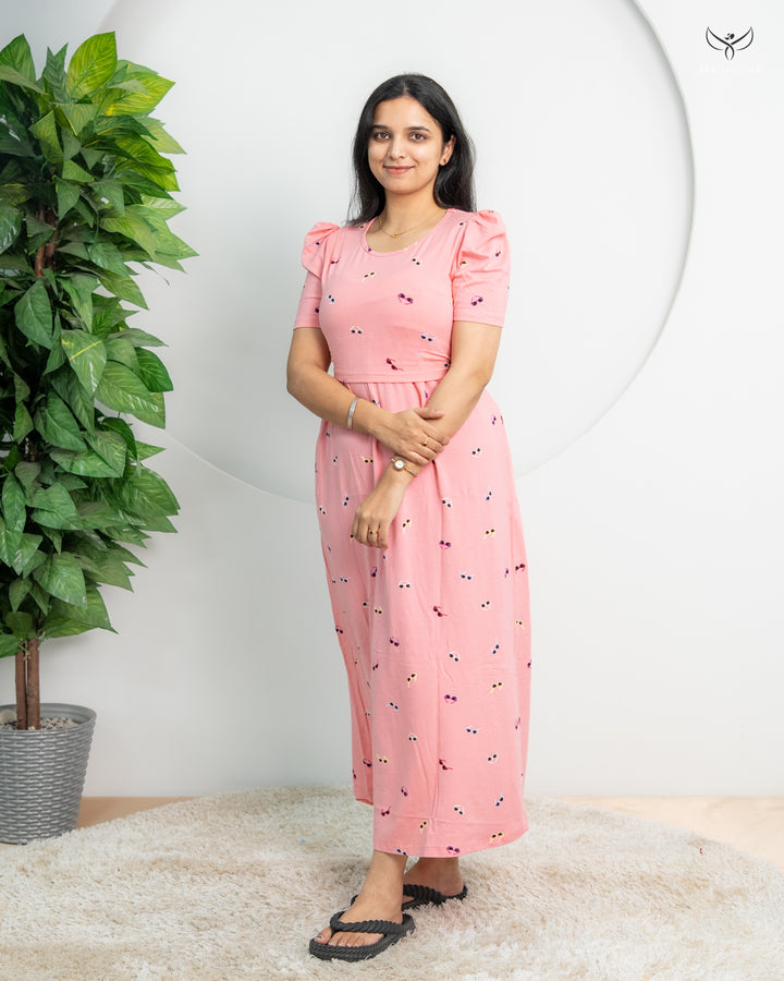Roshini2  SoftCotton Full Length Maternity Loungewear