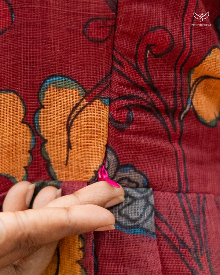 Esther3 Kalamkari  Maternity Dress