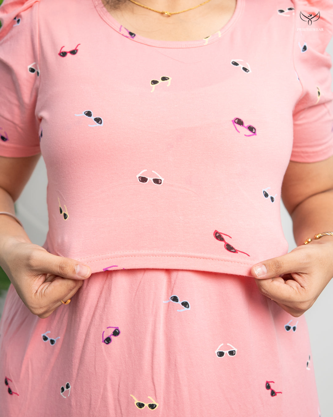 Roshini2  SoftCotton Full Length Maternity Loungewear