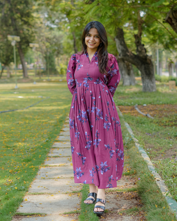 Jevino Maternity Dress with center Zip