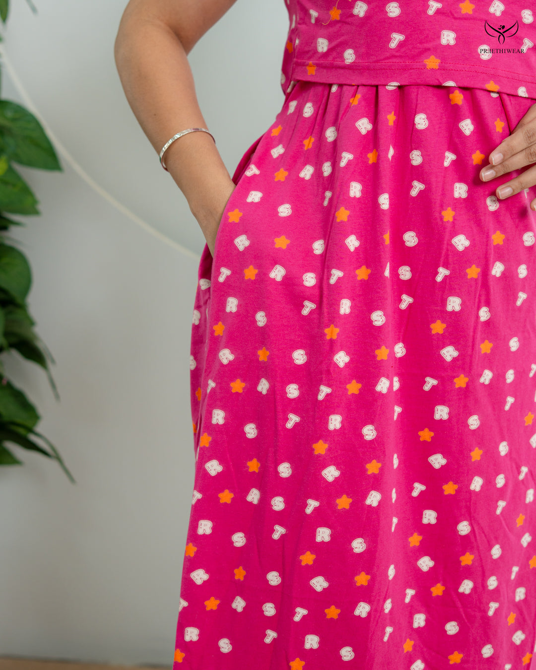 Ridita1  SoftCotton Full Length Maternity Loungewear