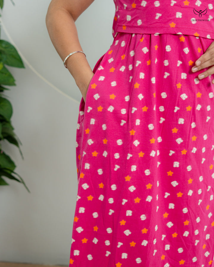 Ridita1  SoftCotton Full Length Maternity Loungewear