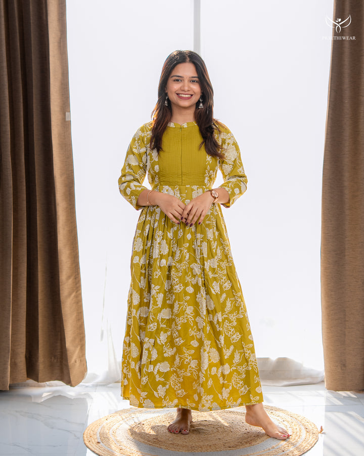 Shalu Maternity Dress with center Zip (PREORDER-APR4)