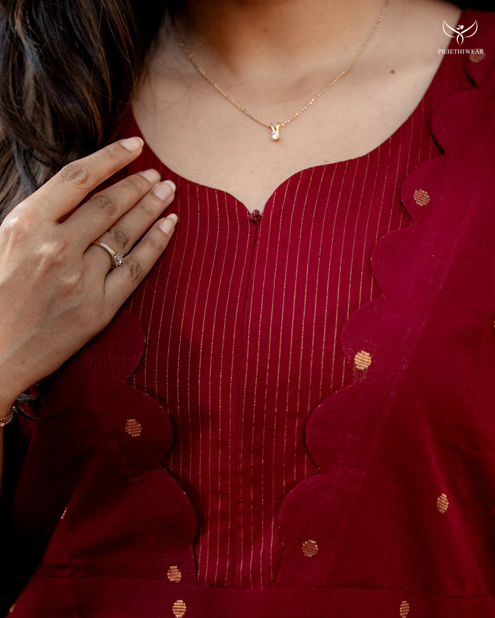 Sajal Maternity Dress with center Zip