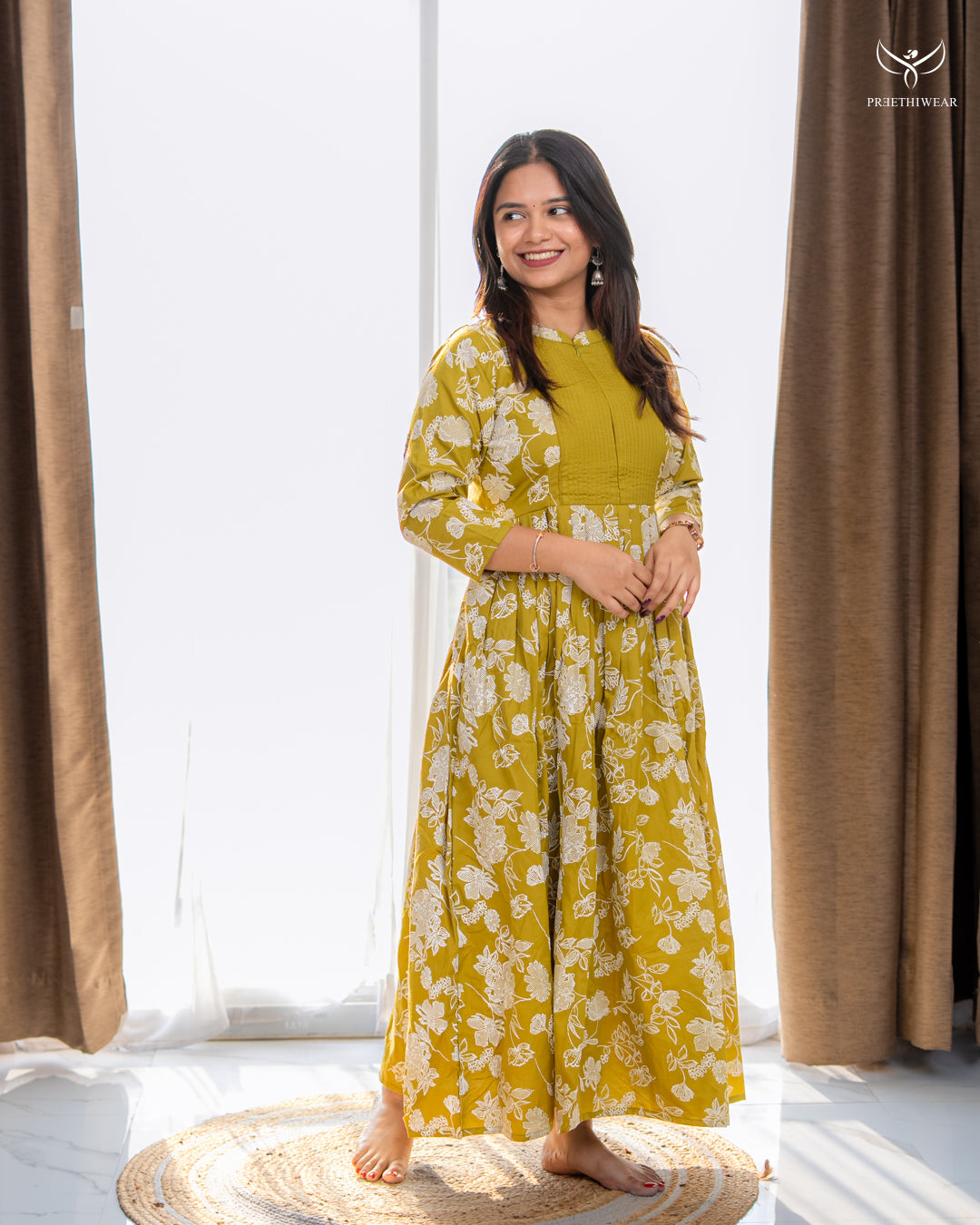 Shalu Maternity Dress with center Zip (PREORDER-APR4)