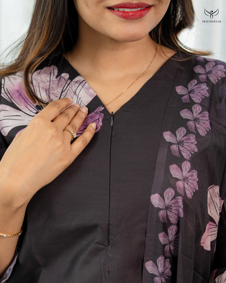 Suju Maternity Dress with center Zip