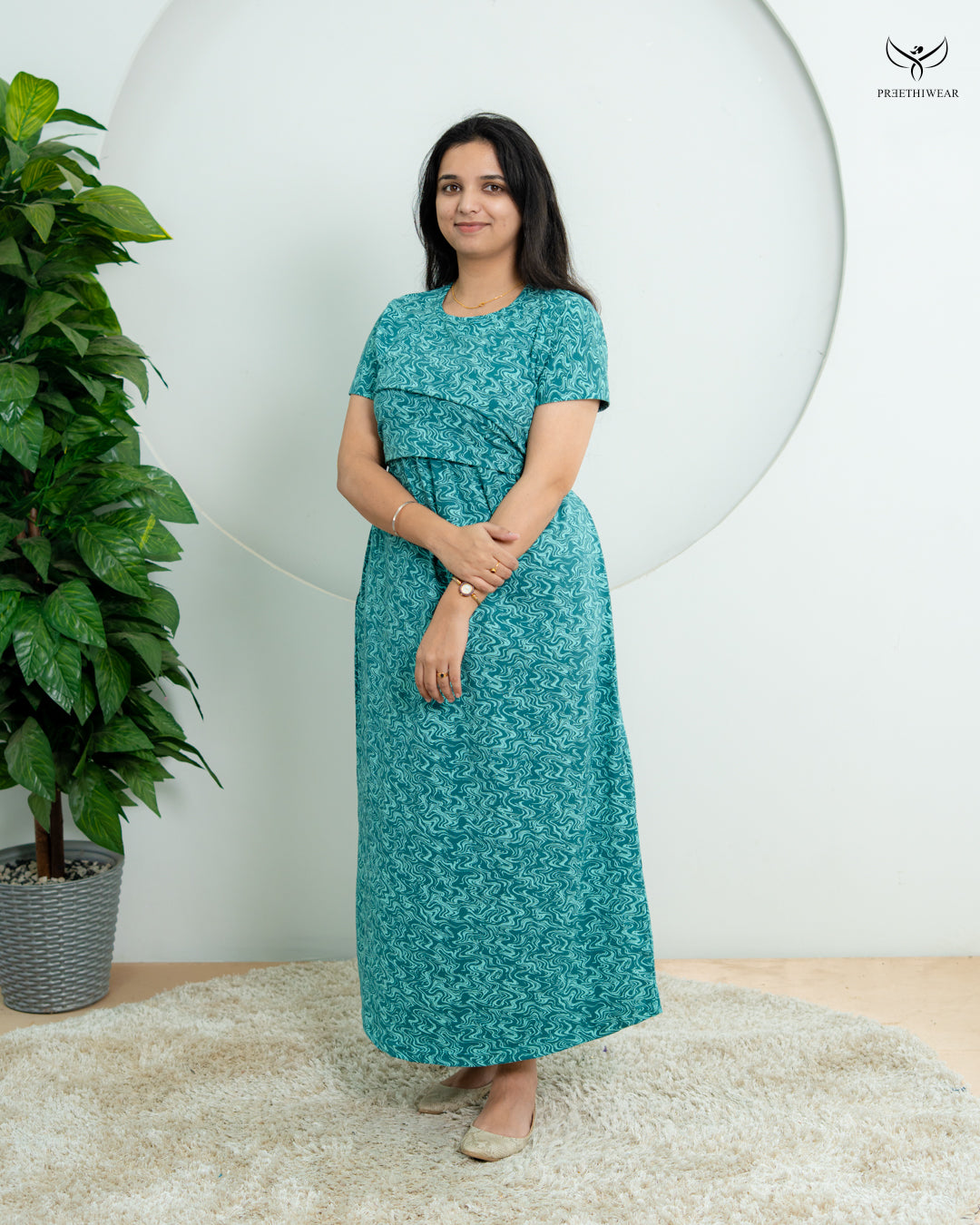Sarna1 SoftCotton Full Length Maternity Loungewear