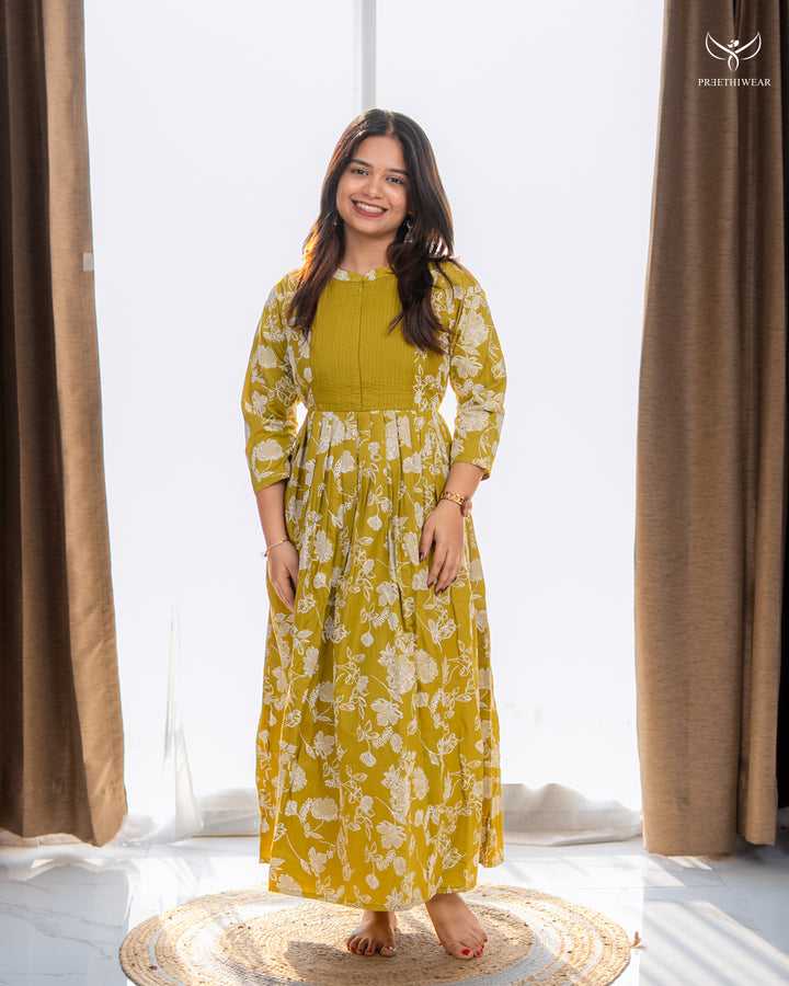 Shalu Maternity Dress with center Zip (PREORDER-APR4)