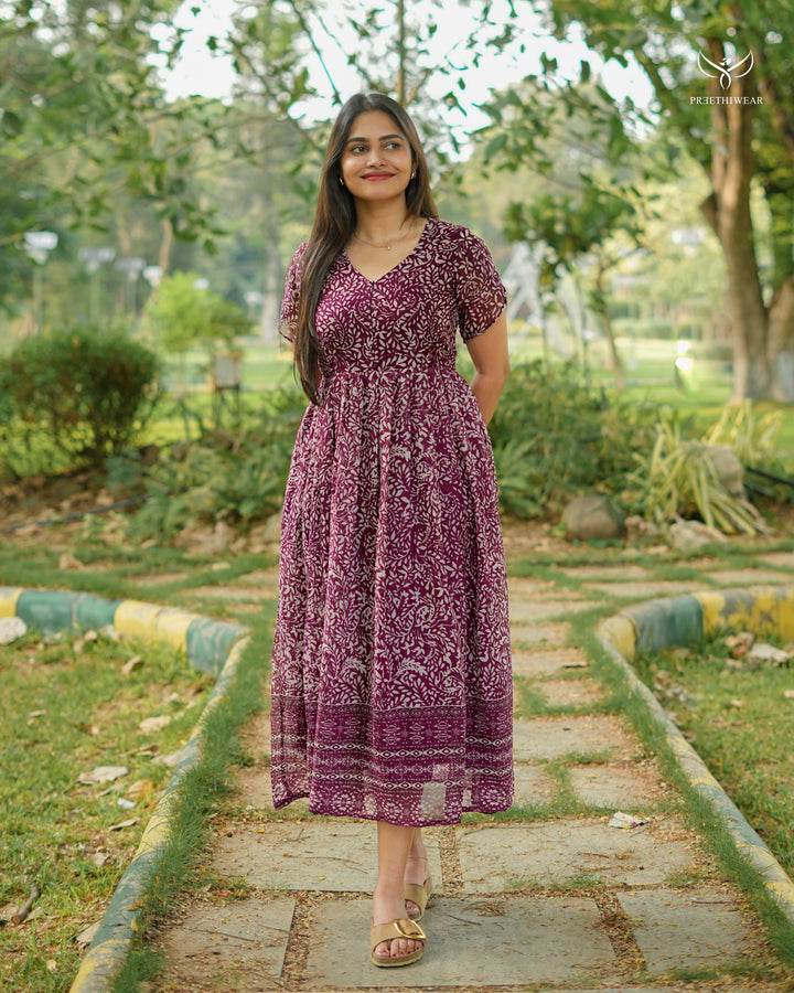 Moshina Maternity Dress with center Zip