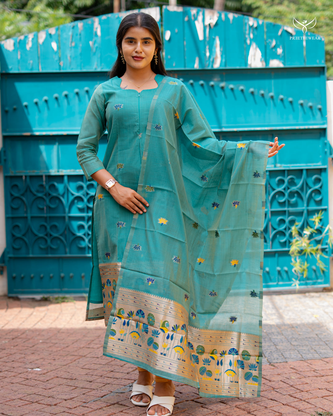 Vyshnavi1 Maternity Dress with center Zip