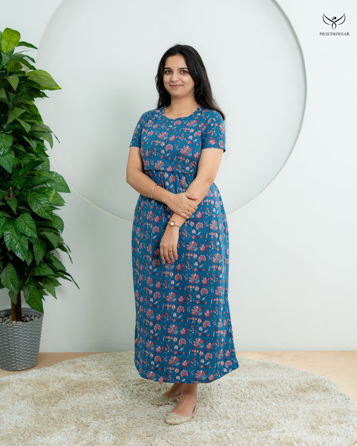 Pritam1  SoftCotton Full Length Maternity Loungewear