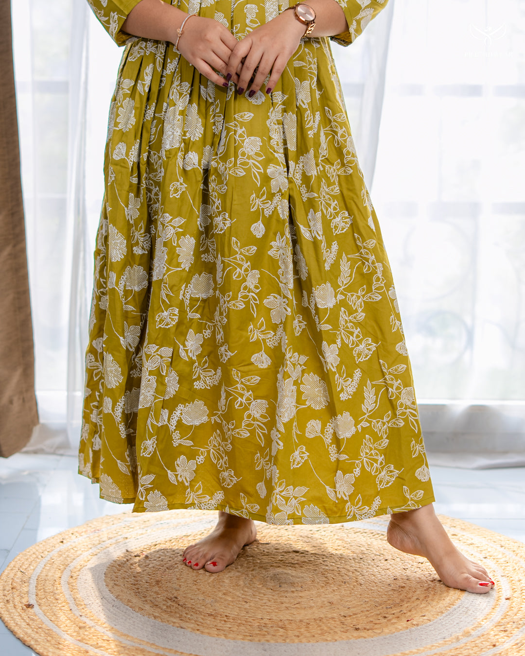 Shalu Maternity Dress with center Zip (PREORDER-APR4)