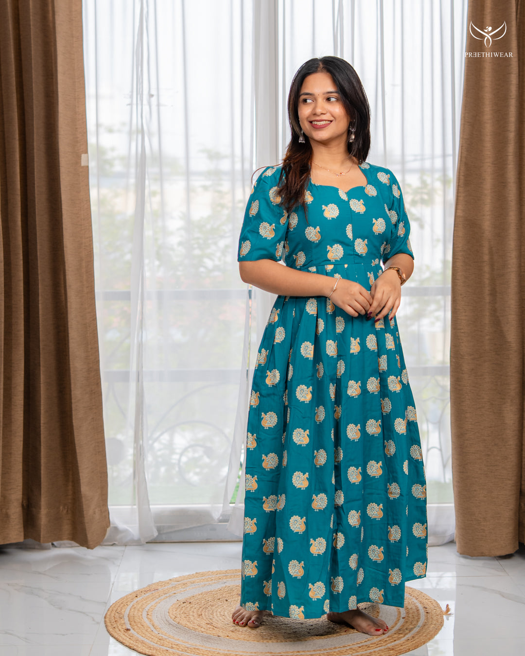 Surabi Maternity Dress with center Zip