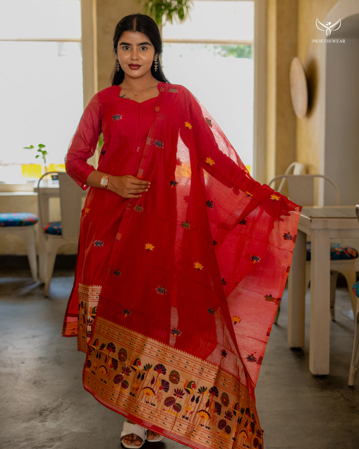 Pournima Maternity Dress with center Zip